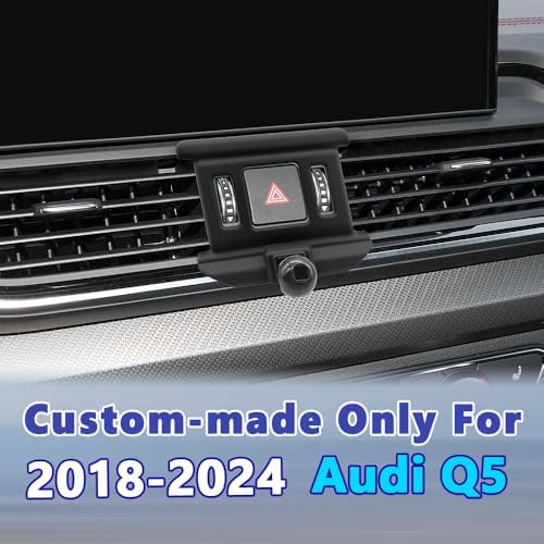 Premium COMETURE Car Phone Holder Mount for Audi Q7 (2020-2024) – Versatile 360° Rotation Smartphone Cradle for i Phone & Android – Enhance Driving Safety with Secure Navigation and Stylish Design – Effortless Installation & Long-Lasting Durability