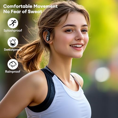 Transformers Pro Scourge Bluetooth 5.4 Earbuds – 65-Hour Playtime, IPX5 Waterproof, Deep Bass Sound, Secure Sports Earhooks, LED Battery Indicator, Versatile Device Compatibility for Unparalleled Audio Performance