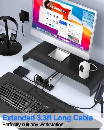 Revolutionize Your Connectivity with the Qeefun 4-Port USB 3.0 Hub – High-Speed 5 Gbps Data Transfer, Individual LED Power Switches, and 2 ft Extension Cable for Ultimate Flexibility – Perfect USB Splitter for Laptops, PCs, i Macs, and More! Enhance Your Workspace Efficiency and Control Multiple Devices Effortlessly!
