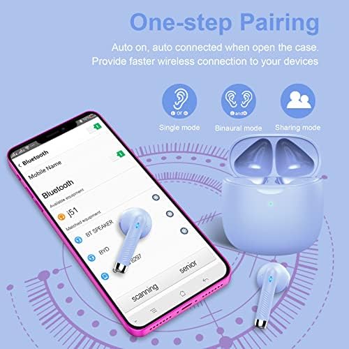 Discover the Ultimate Pink Bluetooth 5.4 Earbuds – Premium Noise Cancellation, IP7 Waterproof Design for Active Lifestyles, Up to 32 Hours Playtime, Perfect for Fitness Buffs and Frequent Travelers, Effortlessly Syncs with Android & i OS Devices