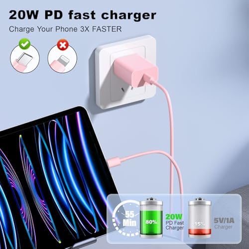 Ultimate 10 FT USB C Fast Charging Bundle for i Phone 16 Series – Dual USB C Charger Block with Long Cords for Enhanced Compatibility and Speed – Ideal for i Phone 16/16 Plus/16 Pro/16 Pro Max, i Pad, and Android Devices – Compact, Durable, and Portable Power Solution