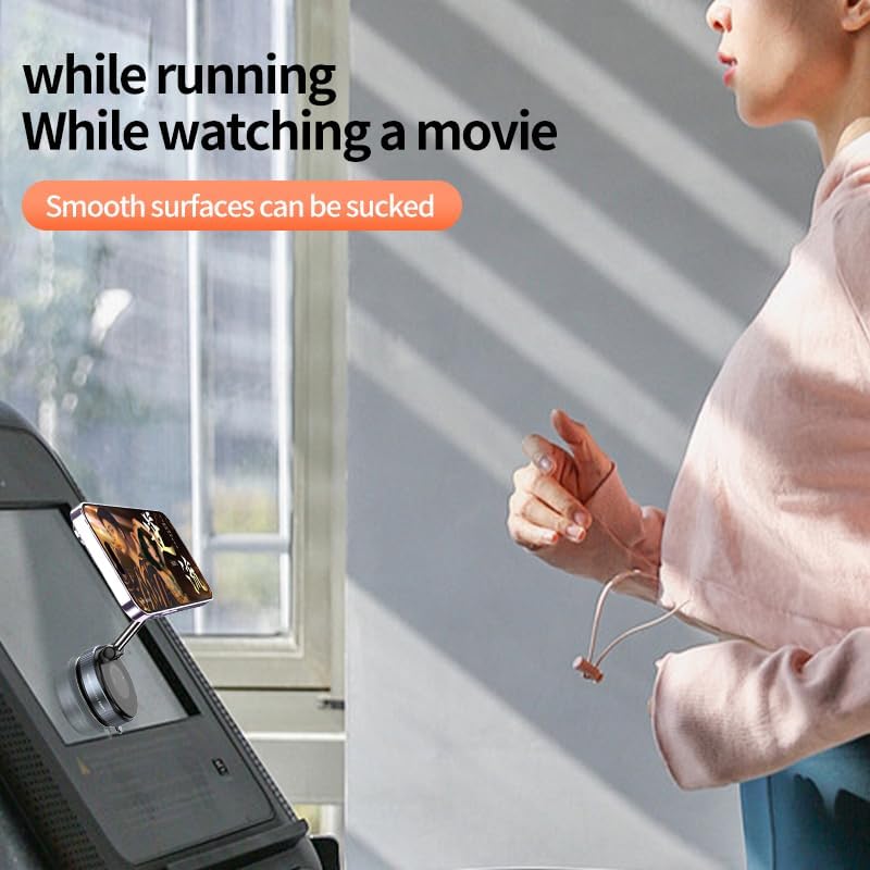 N55 360°Vacuum Magnetic Car Phone Holder Mount,Strong Magnet&Suction Magnetic Phone Holder,66LBS Hands-Free Vacuum Car Mount,Al Alloy Super Cell Phone Stand for All Smartphones/Smooth Surface – Enhanced Compatibility and Speed