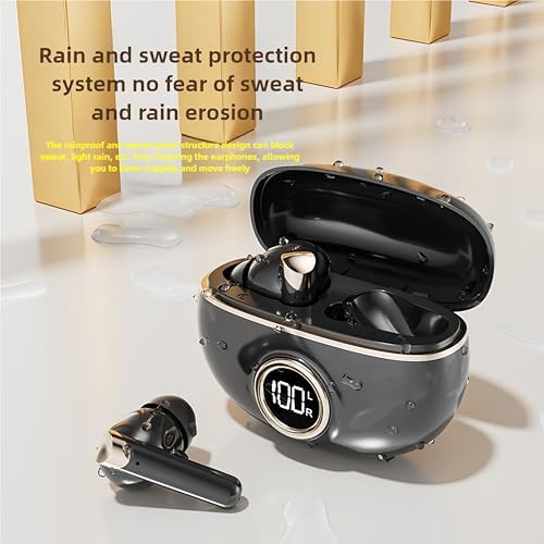 Drem Max Bluetooth 5.4 Wireless Earbuds – Superior Noise-Cancelling Technology with IP7 Waterproof Protection – 42-Hour Battery Life for Uninterrupted Listening – Ultra-Light Design for Active Lifestyles and Everyday Comfort – Exceptional Sound Quality for Smartphones, Tablets, and Laptops