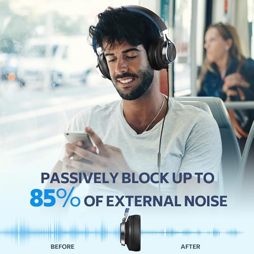 Experience Unmatched Sound Clarity with AC01 Over-Ear Noise-Canceling Headphones – Integrated Microphone & Inline Volume Control for Effortless Listening – Perfect for Music Lovers, Gamers, and Professionals – Universal 3.5 mm Compatibility for All Devices – Stylish Black and Grey Finish for a Modern Touch – Ideal for All Ages, Lightweight and Comfortable for Long Wear – Elevate Your Audio Experience with Durable, High-Performance Headsets