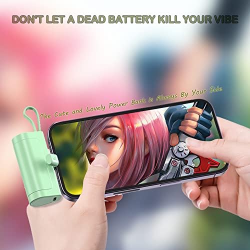 Compact 4800 m Ah Mini Power Bank Charger for USB-C and i Phone – Fast Charging, Direct Plugin Design for On-the-Go Power, Stylish White Color for All Users – Perfect for Students, Professionals, and Travelers