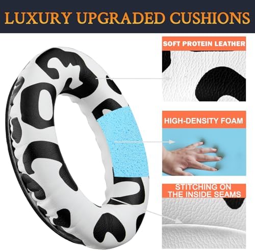 Ultimate Comfort Earpads for Bose QC35 & QC35 II – Luxurious Leather Design with Superior Noise Isolation Foam and Enhanced Thickness for Optimal Listening – Stylish Grey Replacement Cushions to Revitalize Your Headphones