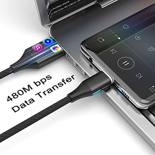N. NETDOT 2-in-1 Magnetic Charging Cable – Nylon Braided Fast Charger for USB-C & Micro-USB Devices (3.3 ft/2 Pack Black) – Effortless Connectivity & Enhanced Durability for Streamlined Charging Solutions