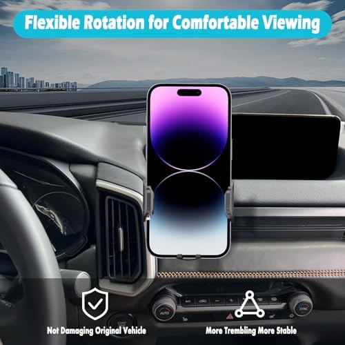 Mazda CX-50 2023-2025 Premium Phone Holder – Stylish & Secure Car Mount for 4-7 Inch Smartphones, Thick Case Compatible, 360-Degree Rotation for Optimal Viewing Angles, Effortless No-Tool Installation, Essential Accessory for Enhanced Driving Safety and Experience