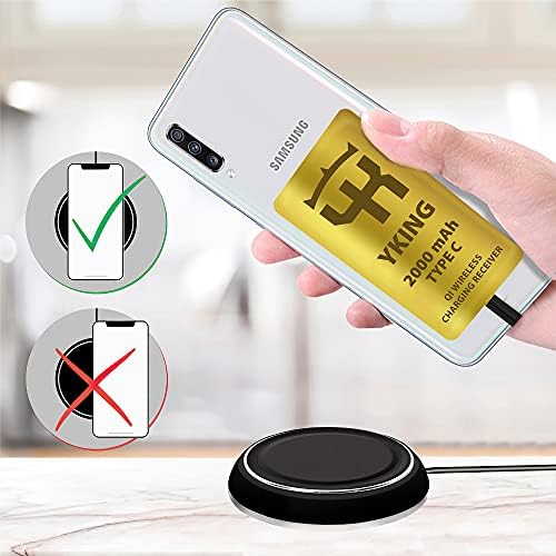Transform Your i Phone Charging Routine with the 2000 m Ah Qi Wireless Receiver – Fast, Efficient, and Tangle-Free Charging Solution for i Phone 6, 7 & 7 Plus, Unleash Seamless Power with Enhanced Compatibility and Sleek Design for Modern Convenience
