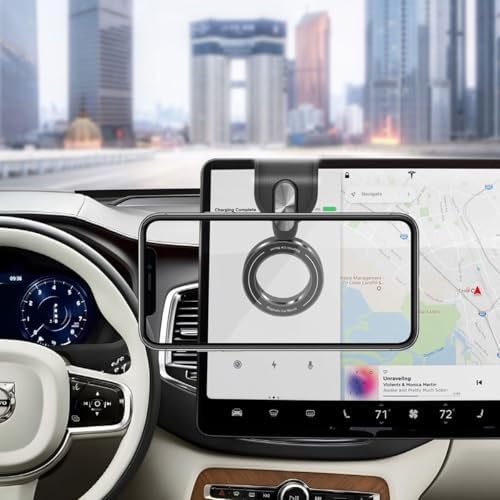 Versatile Mag-Safe Compatible Car Holder – One-Handed Operation for Seamless Navigation, Lightweight & Portable Design, Secure Magnetic Attachment for Safe Driving, Ideal for Travel and Daily Commutes – Sleek Black Finish