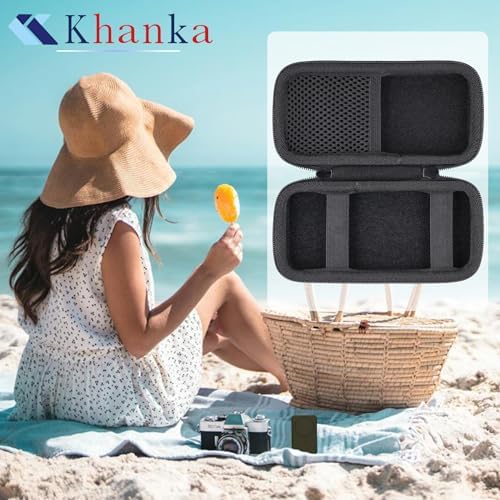 Khanka Premium Hard Travel Case for Anker Mag Go 6.6 k/10 k Power Banks & USB-C Adapters – Ultimate Protection & Organization on the Go, Shockproof Design with Soft Lining for Scratch Prevention, Lightweight & Compact Travel Accessory, Secure Zipper Closure for Safe Storage