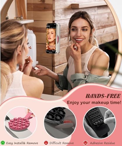 Magnetic Suction Cup Mount for Mag Safe Devices – Effortless Hands-Free Phone Holder with Premium Anti-Slip Silicone Grip for Content Creators – Ultra-Stable, Lightweight Accessory Perfect for Tik Tok and Photography on the Move