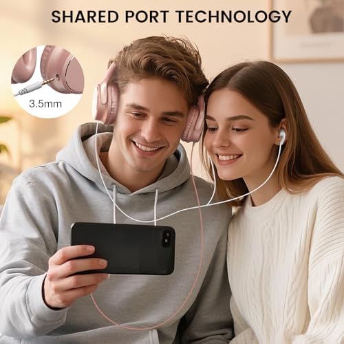 Experience Premium USB C Over-Ear Headphones with Built-In Microphone – Exceptional HD Stereo Sound for Gaming and Travel, Foldable Design for Easy Portability, Compatible with i Phone 16, Samsung, and Laptops – Ideal Wired Headset for Unmatched Audio Enjoyment
