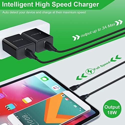 Samsung 18 W Quick Charge 3.0 USB Wall Charger – High-Speed 3 A Power Adapter for Galaxy S24, S23, S22, S21, S20, S10, S9, S8, Z Flip Series, and A-Line Devices – Ultimate Portability and Enhanced Safety Features for On-the-Go Charging