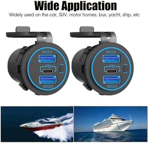 Upgrade Your Charging Experience with the Zennova 12 V USB Charger – Dual Port PD 20 W USB-C and 18 W QC3.0 Waterproof Power Outlet for Cars, Boats, and More – Fast, Reliable Power Delivery for Every Adventure