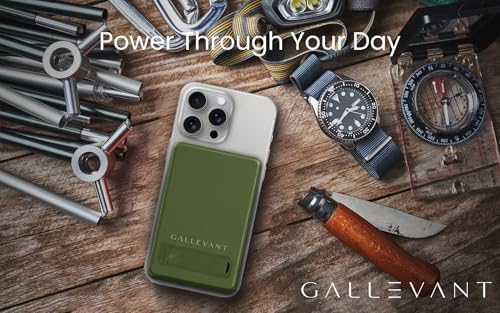 Ultra-Slim 5000 m Ah Magnetic Wireless Power Bank with Kickstand – Effortless Charging for i Phone & Android Devices, TSA-Approved Travel Essential with USB-C Fast Recharge and Safety Features for Ultimate Convenience