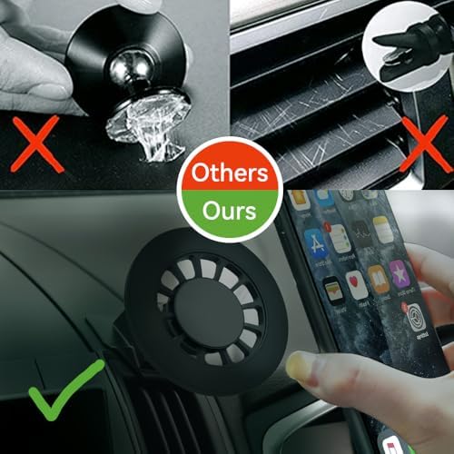 Premium BEERTE Mag Safe Car Mount for Ford Edge (2015-2024) – Hands-Free Magnetic Phone Holder for i Phone 12-16 Series & All Phones – Enhanced Stability, Effortless One-Handed Use, and 360-Degree Rotation for Safe Driving Experience