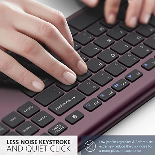 JOYACCESS Rechargeable Silent Wireless Keyboard – Sleek Silver-White Design for Mac, PC & Laptop | Versatile 2.4 G USB Connectivity | Water-Resistant, Noise-Free Typing for Enhanced Focus & Productivity | Compatible with Windows, i OS & Android Devices | Lightweight & Slim for On-the-Go Professionals