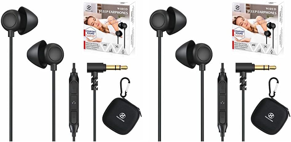 Discover Ultimate Serenity with Hearprotek Sleep Earbuds – Soft In-Ear Noise Reduction Headphones for Side Sleepers, Yoga & Travel, Featuring Built-in Mic for Hands-Free Calls and Enhanced Device Compatibility, Perfect for Relaxation and Meditation
