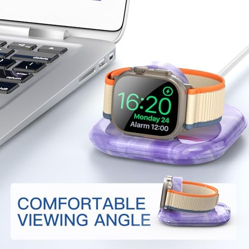 Elevate Your Apple Watch Charging Experience with Our Advanced Magnetic Dock – Ultra-Fast Charging Station for Series 2-10 and Ultra 1 2, Nightstand Mode Functionality, Compact Design for Travel, Superior Stability for Everyday Use, Effortless Power Delivery and Modern Aesthetic