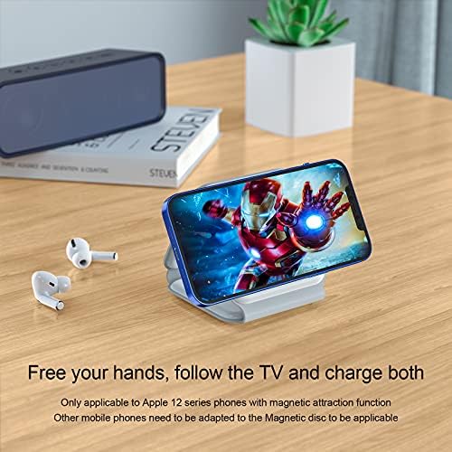 Ultimate 3-in-1 Wireless Charger by IIOZO – Magnetic Foldable Charging Station for i Phone 15/14/13/12, Apple Watch & Air Pods Pro – Fast 20 W USB-C Power, Perfect for Travel & Space-Saving – Unmatched Compatibility & Safety Features