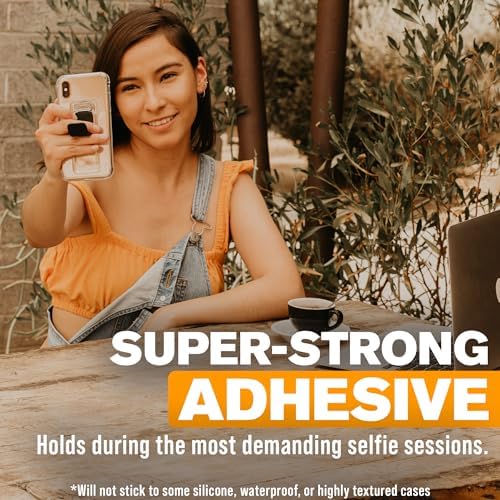 Versatile Scooch Wingback | Innovative Snap Out Phone Grip and Stand for All Smartphone Models – Effortless Two-Way Viewing with Magnetic Car Mount Compatibility – Ideal for Cooking, Video Streaming, and Hands-Free Use – Universal Fit for Any Case and Surface