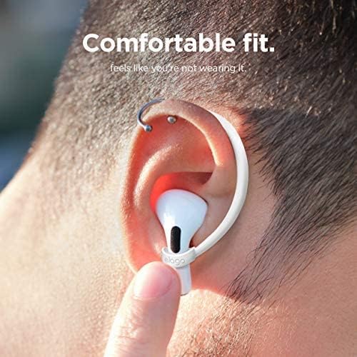 elago Ergonomic Ear Hooks for All Air Pods Models – Jean Indigo – Anti-Slip Design for Secure Fit and Enhanced Comfort – Perfect Earbud Accessories for Music, Calls, and Active Lifestyles – US Patent Registered for Superior Quality and Durability