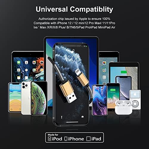10-Foot Apple MFi Certified USB C to Lightning Charging Cable – Dual Pack High-Speed i Phone Charger for 14/13/12 Series and i Pad – Durable Long Charging Cord for Ultimate Convenience and Flexibility