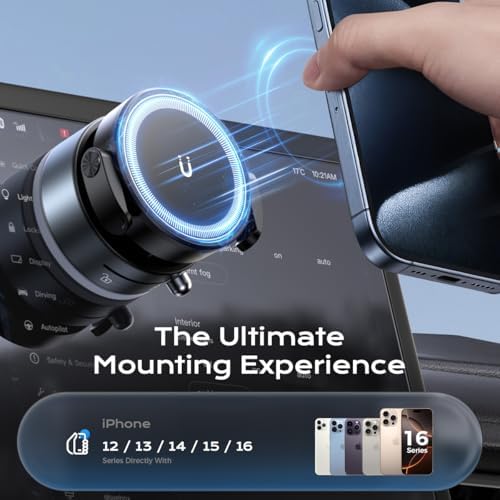 Revolutionary 360° Magnetic Car Phone Holder – Versatile Suction Mount for All Mag Safe Devices – Ultimate Convenience for Drivers, Fitness Enthusiasts, and Beauty Applications – Experience Superior Stability with Innovative Vacuum Technology – Compact and Foldable Design for Easy Portability – Seamlessly Navigate Hands-Free While Ensuring Maximum Safety and Comfort on the Road
