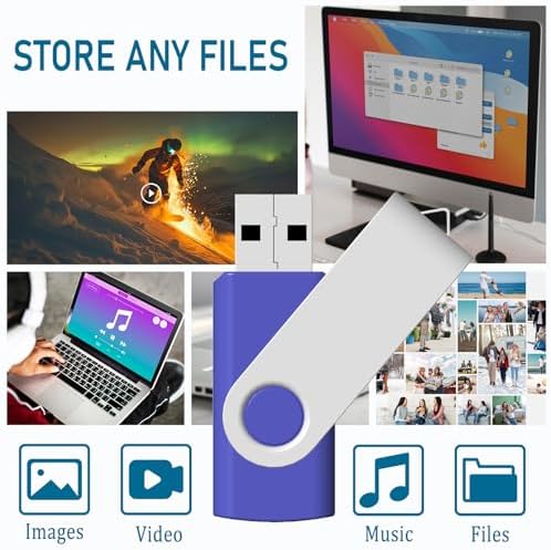 Maximize Your Storage Potential with the JBOS 10-Pack of 4 GB USB Flash Drives – Durable Swivel Design, Enhanced USB 2.0 Compatibility, Ideal for Documents & Multimedia, Sleek Black Finish with Label Sheets for Organization, Perfect for Students and Professionals