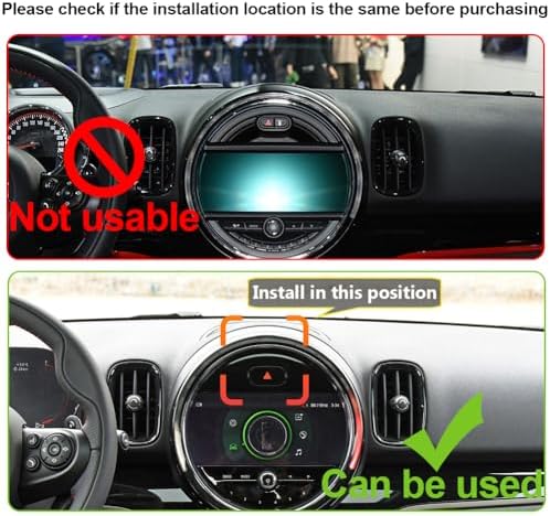 Car Phone Holder for BMW MINI Cooper Auto Accessories [Only for 2007-2013 MINI Cooper] [Auto Lock Hands Free Cell Phone Mount Car fits for iPhone & All Smartphones] – Enhanced Compatibility and Speed