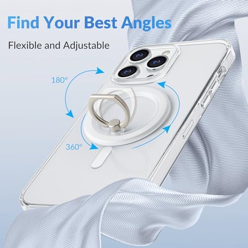 Revolutionary Magnetic Phone Ring Holder for i Phone 12-16 – Enhanced Grip and 360° Flexibility – Black Translucent – Perfect for Mag Safe Cases and Wireless Charging Compatibility – Effortless One-Handed Texting, Hands-Free Video Watching, and Selfie Capturing – Ultimate Stability with Powerful Magnets – Ideal for Everyday Use and On-the-Go Convenience – Transform Your Smartphone Experience with Enhanced Control and Style – Not Suitable for Non-Mag Safe Cases – Elevate Your Mobile Accessory Game Today!
