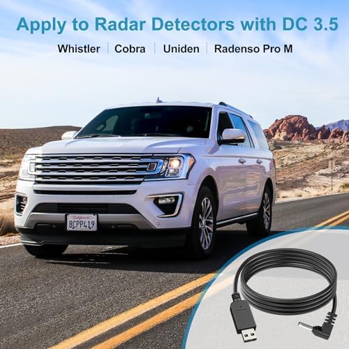 USB to RJ11 Radar Detector Power Cable – 9.84 ft Durable Accessory for Escort MAX 360, Uniden R1/R3/R4, Passport 9500 i, Radenso XP, Beltronics STI – Enhance Detection & Road Safety – Ideal for Long Trips & Daily Commutes – Reliable Plug-and-Play Solution for Optimal Performance and Peace of Mind