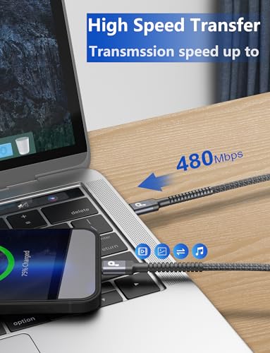 6 FT MFi Certified USB-C to Lightning Charging Cable Pack – Rapid Charge & Data Sync for i Phone 13, 12, 11 Pro Max, SE, & i Pad 8 th Gen – Durable Green Cords for Enhanced Flexibility & Style