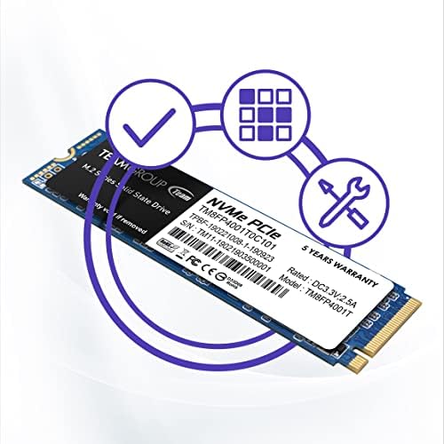 TEAMGROUP MP33 256 GB NVMe SSD – Ultra-Fast M.2 2280 Solid State Drive for Unmatched Performance Enhancement – Exceptional SLC Cache 3 D NAND TLC, PCIe Gen3 x4, Ideal for Gaming & Productivity – Experience Lightning Read Speeds Up to 1600 MB/s and Write Speeds Up to 1000 MB/s – Transform Your System with Unrivaled Efficiency & Reliability