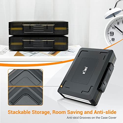 Ultimate USB Flash Drive Organizer – Stackable Case for 16 USB A/C & 30 SD/SDHC/SDXC/CFexpress Cards – Durable, High-Performance Memory Card Holder for Professionals and Enthusiasts – Keep Your Digital Life Clutter-Free and Efficient