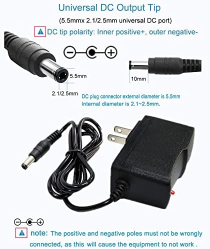 3 V 1 A AC to DC Power Adapter Supply – 5-Pack Versatile Power Solution with 100-240 V Input and 2.5 mm x 5.5 mm Plug for Enhanced Device Compatibility and Performance Optimization