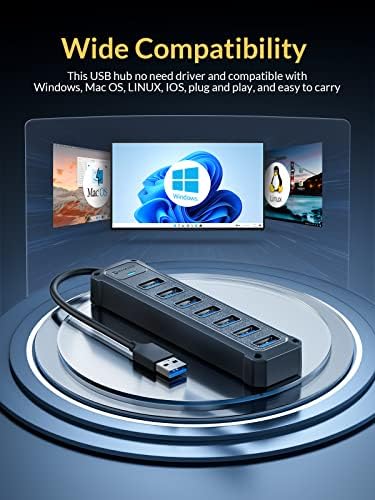 Transform Your Connectivity with the Ultimate 6 in 1 USB C Hub – 100 W Power Delivery, 4 K HDMI, Ethernet, and Dual USB 3.0 Ports for Unmatched Speed and Versatility – Perfect for Gamers, Professionals, and On-the-Go Users!