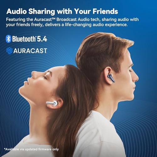 Unleash Superior Sound with Ear Fun Air Pro 4 Wireless Noise Cancelling Earbuds – Advanced Adaptive Hybrid Tech, Qualcomm Snapdragon Sound & apt X™ Lossless Audio for Exceptional Clarity – 52-Hour Playtime & Bluetooth 5.4 for Seamless Connectivity – Ideal for Music Lovers & Professional Calls
