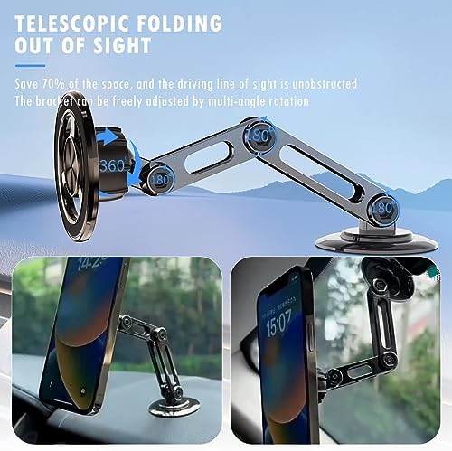 Premium 360-Degree Magnetic Suction Car Phone Holder – Universal Hands-Free Mount for All Devices with Robust Grip and Adjustable Viewing Angles – Enhance Your Driving Safety and Convenience Effortlessly!