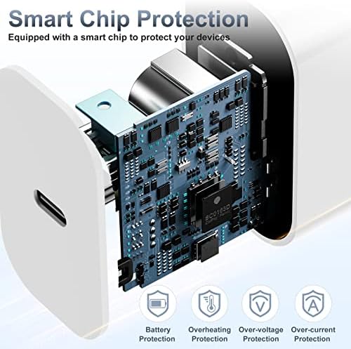 High-Efficiency 20 W USB-C Fast Charger for i Phone 16 & i Pad Pro – Versatile 6 ft & 10 ft Type C Charging Cables with Robust Wall Adapter for Quick Power Boosts – Perfect for i Phone 16 Pro Max, 15 Plus, and All i Pad Models – Maximize Your Charging Flexibility and Efficiency
