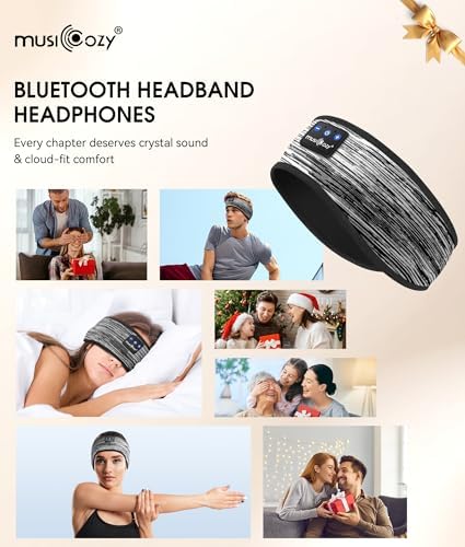 Revolutionary Bluetooth 5.4 Sleep Mask Headphones with Superior HD Sound Quality – Ultimate Comfort Music Headband Perfect for Travel, Yoga, and Running – Exceptional Gift Option for All, Featuring Unmatched Compatibility for an Elevated Listening Experience