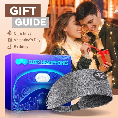 Experience Blissful Sleep with Ever Plus Bluetooth Sleep Headband – Cozy, Wireless Earbuds for Side Sleepers | 10-Hour Battery Life, Adjustable Comfort Fit, and Device Compatibility for Ultimate Relaxation and Sound Therapy