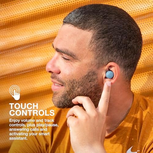 JLab Go Air Pop True Wireless Earbuds – 32 Hours Playtime, Dual Connect Bluetooth Earphones with EQ3 Sound, Lightweight In-Ear Headphones for Ultimate Comfort and Crystal-Clear Calls, USB Charging Case Included, Perfect for Active Lifestyles and Everyday Use