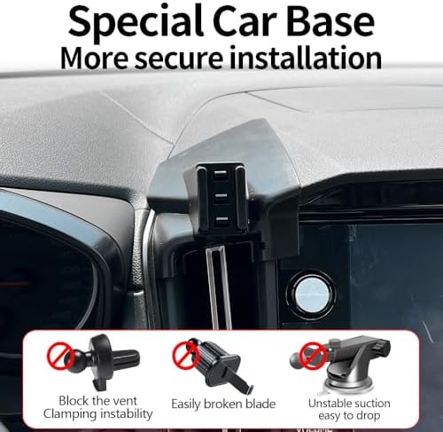 Subaru WRX, Crosstrek, and Impreza Phone Holder – 2022-2025 Dashboard Mount for Seamless Navigation and Communication – Durable, Adjustable, and Stylish Auto Accessory for Enhanced Driving Experience