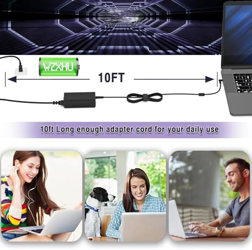 Efficient 65 W USB-C Laptop Charger for HP Spectre, Envy, Elitebook & Chromebook – Fast Charging Power Adapter with Universal Compatibility for Travel & Home Use – Optimized for Performance & Safety