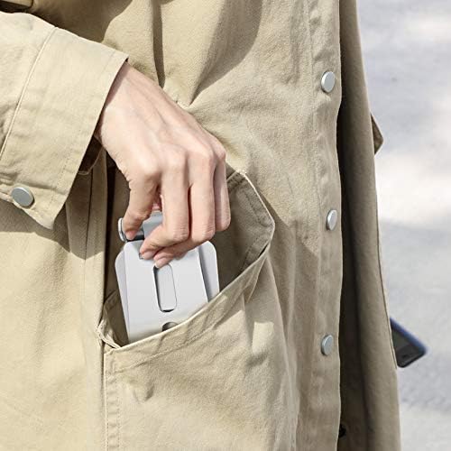 OMOTON Foldable Cell Phone Stand, C4 Portable Aluminum Phone Holder, Adjustable Phone Dock Cradle Compatible with iPhone 16/15/14 Pro Max, Samsung Galaxy, Small Tablets and Other Phones, Grey – Enhanced Compatibility and Speed