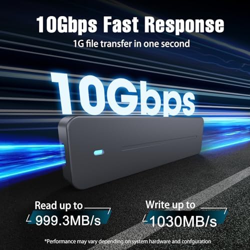 Revolutionize Your Storage with the VCOM M.2 NVMe Enclosure – High-Speed 10 Gbps USB 3.1 Aluminum Adapter for M-Key/M+B Key SSDs (2230/2242/2260/2280) – Ultimate Compatibility with Windows, Mac, Linux & Android – Built-in Cooling Pad for Enhanced Thermal Performance and Reliability