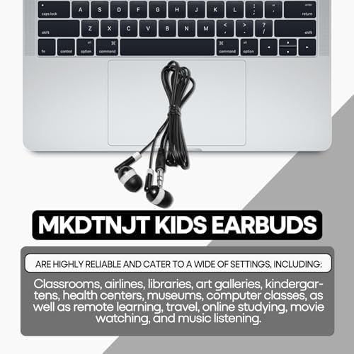Bulk Classroom Earbuds – 30-Pack Multi-Color Wired Headphones for Kids and Educators, Individually Wrapped for Effortless Distribution and Enhanced Device Compatibility, Ideal for Focused Learning and Engaging Educational Activities