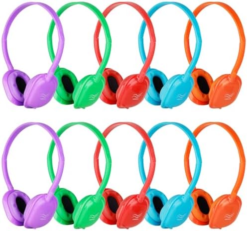 Transform Your Classroom with 15-Pack Multi-Color Over-Ear Headphones for Kids – Durable, Comfortable, and Device-Compatible Earphones for Engaging Learning Experiences and Collaborative Activities, Ideal for Students of All Ages